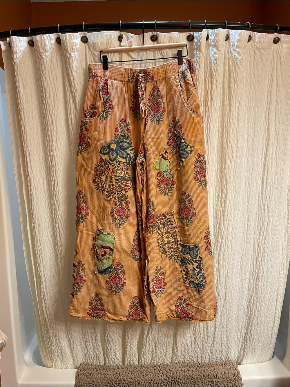 Reversible Bohemian Wide-Leg Pants